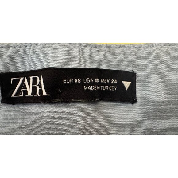 2/$30 ZARA XS Light Blue Wide-Leg Pants Lightweight & Comfortable - Picture 4 of 14